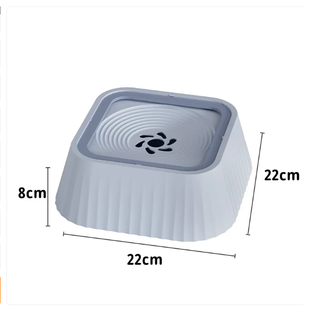 Durable pet anti-spill water bowl, innovative floating plate keeps water clean and contained