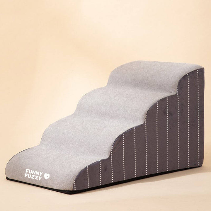 Easy-to-use pet stairs for joint care, featuring a practical removable cover for dogs and cats.
