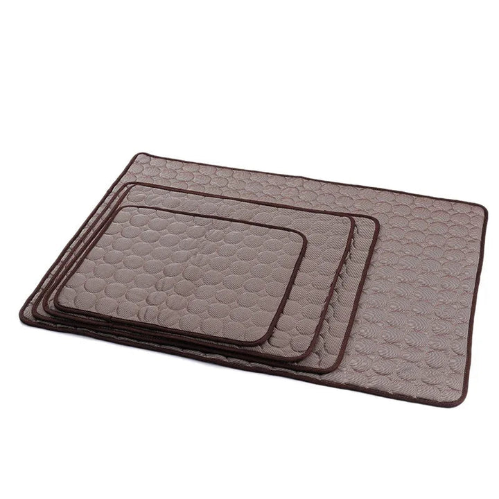 Lightweight pet cooling mat for travel or home, coolcore technology for dogs and cats