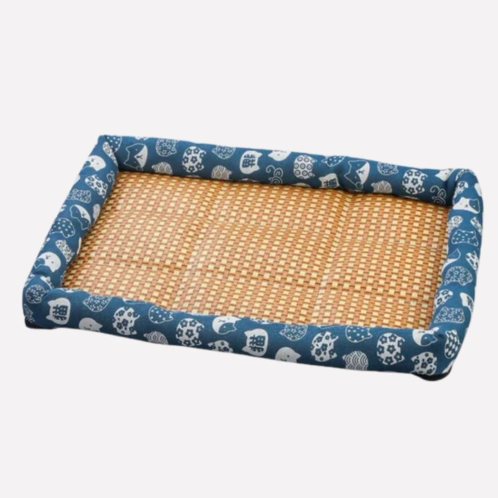 Cooling pet mat for summer, easy clean breathable bed for comfort of dogs & cats