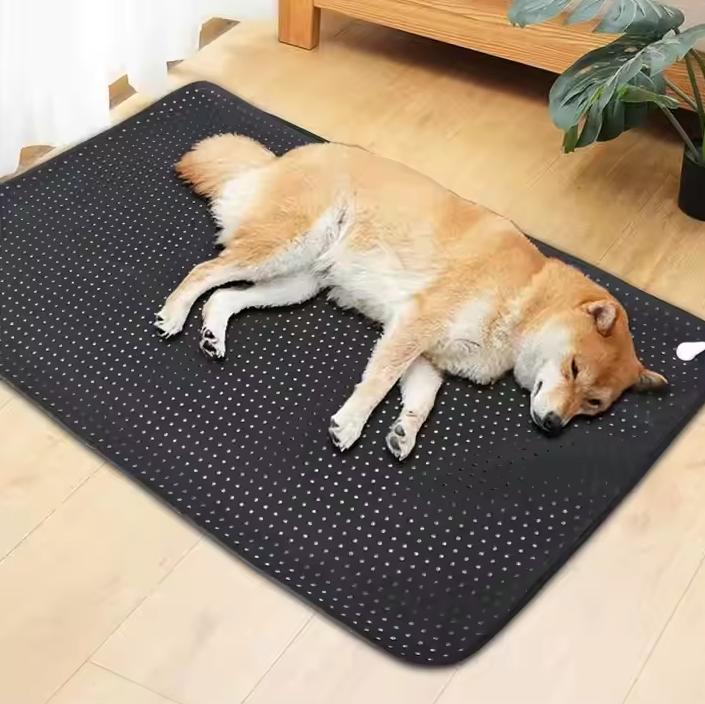 Pet Cooling Mat for Dogs & Cats, breathable non-slip design, ideal for summer pet comfort
