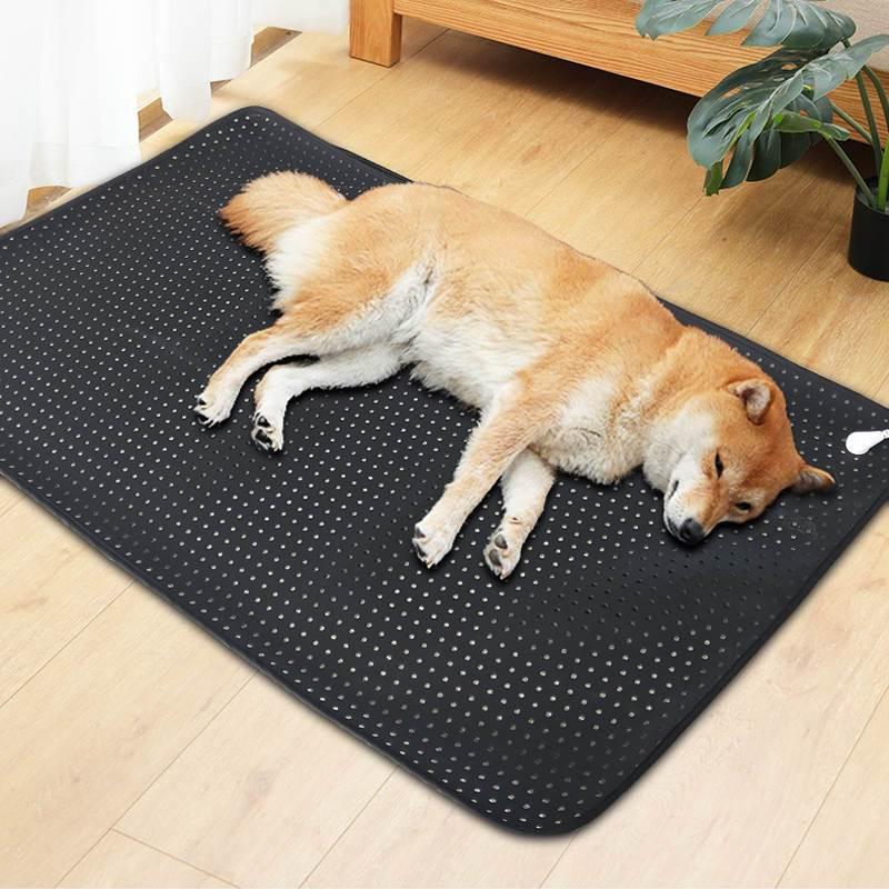 Dog bed cooling mat, breathable fabric, perfect for hot weather, easy clean pet care