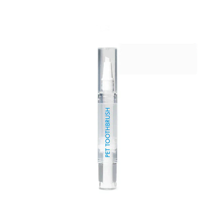 Dual-ended pet dental cleaning pen, ideal for dog and cat oral hygiene and tartar removal