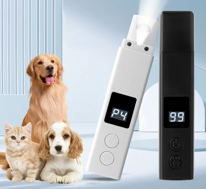 Ergonomic pet digital claw grinder, easy-to-hold design for comfortable animal nail trimming