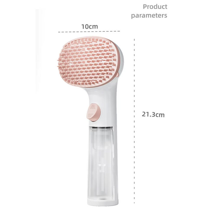 Innovative pet dry foam brush, ergonomic design for easy pet cleaning without water mess.