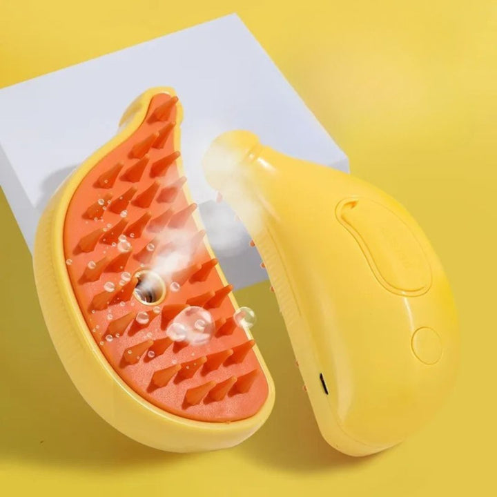 Professional pet grooming tool with dual-purpose massage & hair removal features for ultimate pet care.