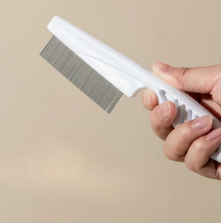 Essential pet health accessory: a fine tooth comb for detecting and removing fleas & parasites