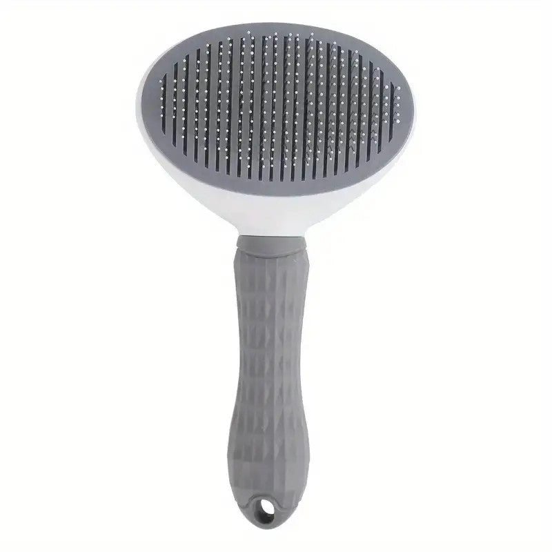 Pet grooming slicker brush for dogs & cats, depilatory comb for shedding, easy clean bristles