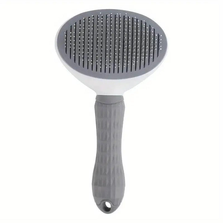 Pet grooming slicker brush for dogs & cats, depilatory comb for shedding, easy clean bristles