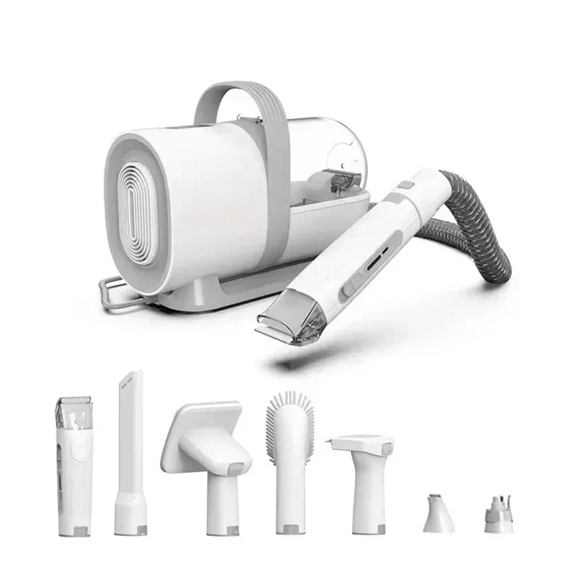 Dog grooming vacuum clipper, designed for efficient pet hairdressing and mess-free cat grooming.