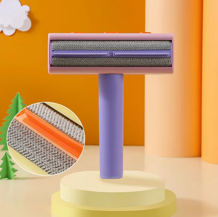 Efficient fur cleaner pet toy for small dogs & cats, gentle hair removal & massage