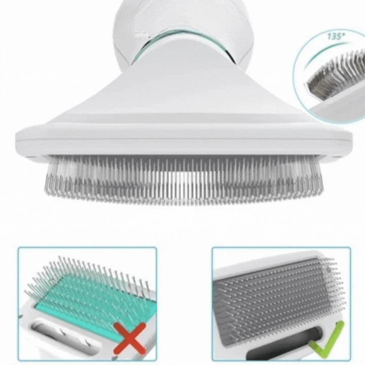 Innovative pet care accessory: hair dryer, deshedding comb, and calming massager