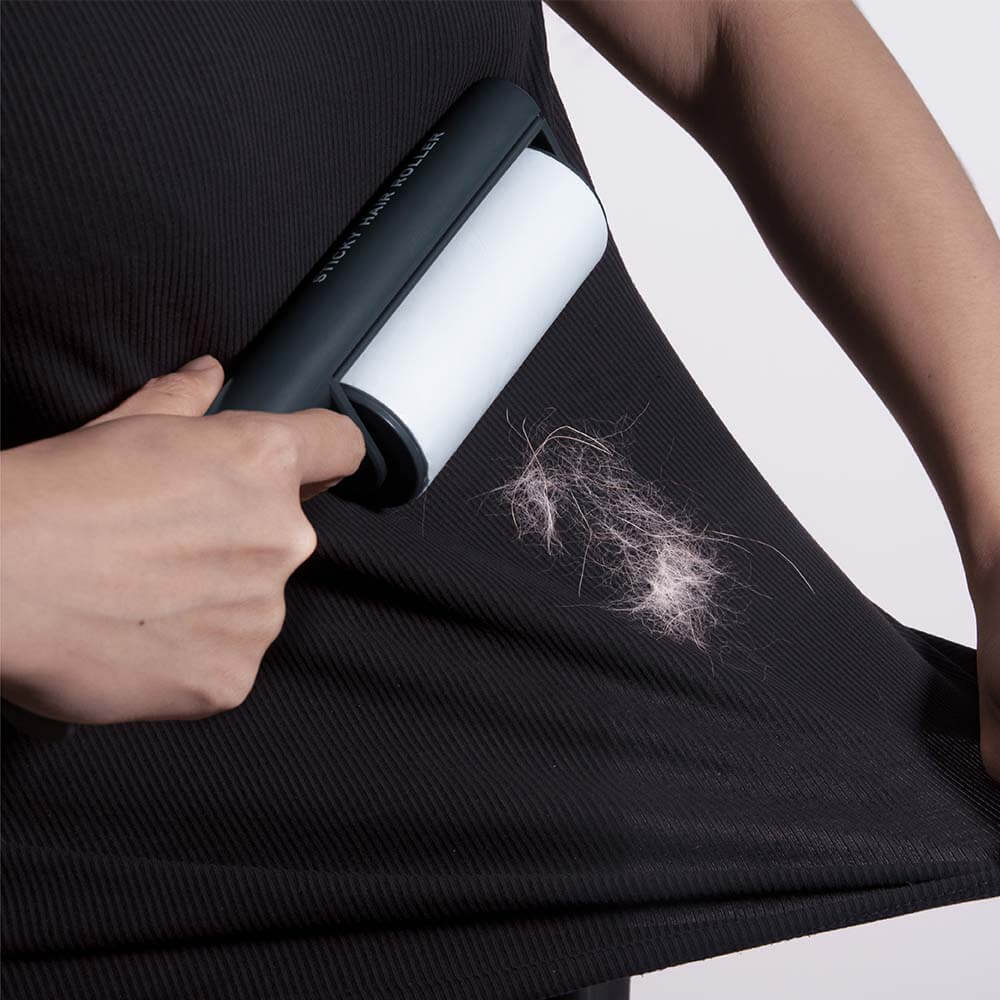 Close-up of Pet Hair Lint Roller's sticky surface, perfect for home cleaning and pet grooming needs