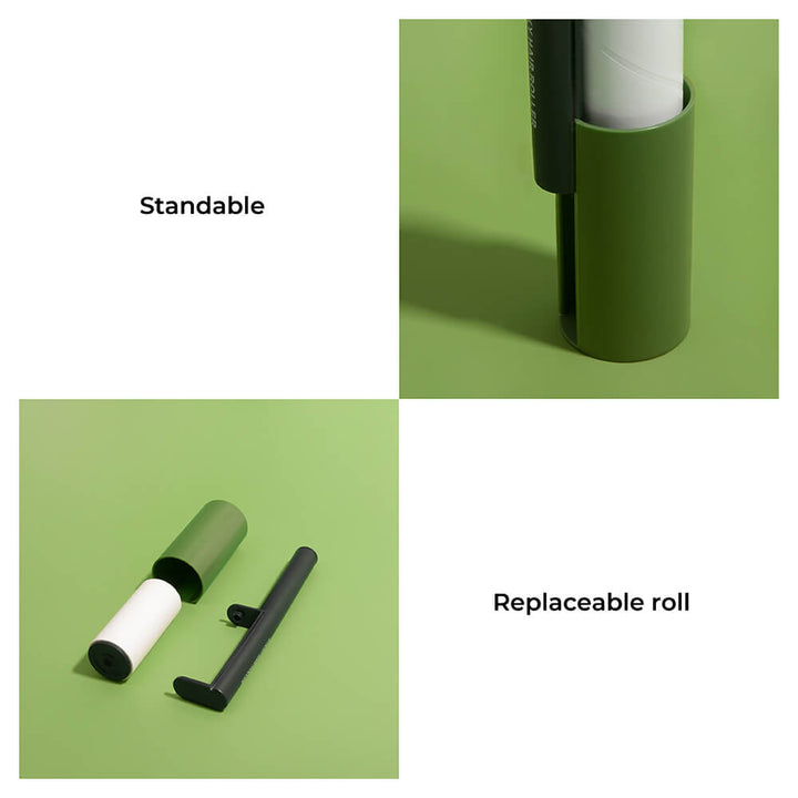 Ergonomic handle of a Pet Hair & Lint Remover Roller, designed for comfortable grip during cleaning