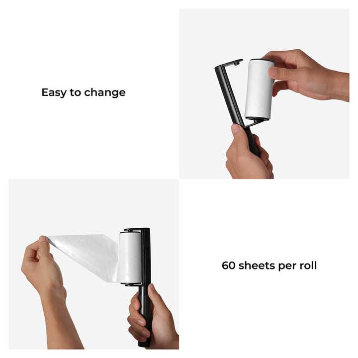 Lint Roller with comfortable handle, essential pet grooming supply for keeping clothing and furniture clean