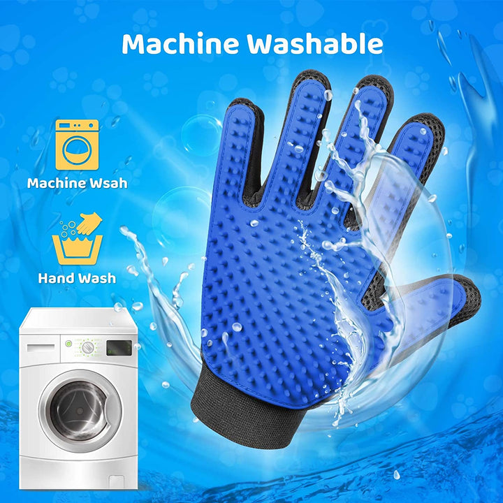 Cat brush glove for gentle hair removal. Perfect for shedding cats, making grooming easy & fun.