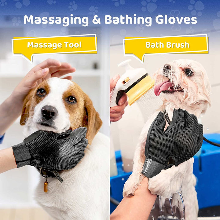Keep your home clean with this pet hair removal glove. Gently brushes & de-sheds cats & dogs.