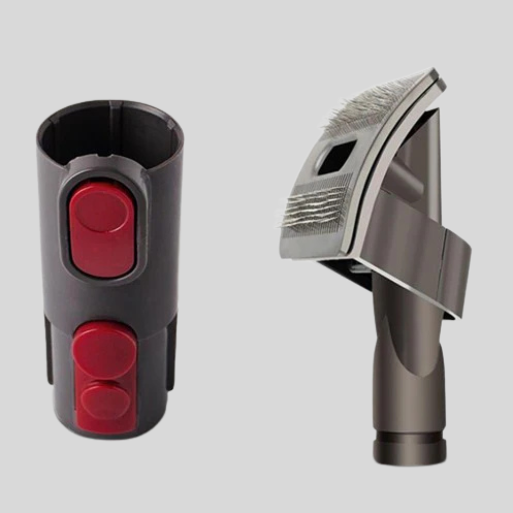 Pet hair vacuum attachment for effective dog and cat grooming, easy hair removal