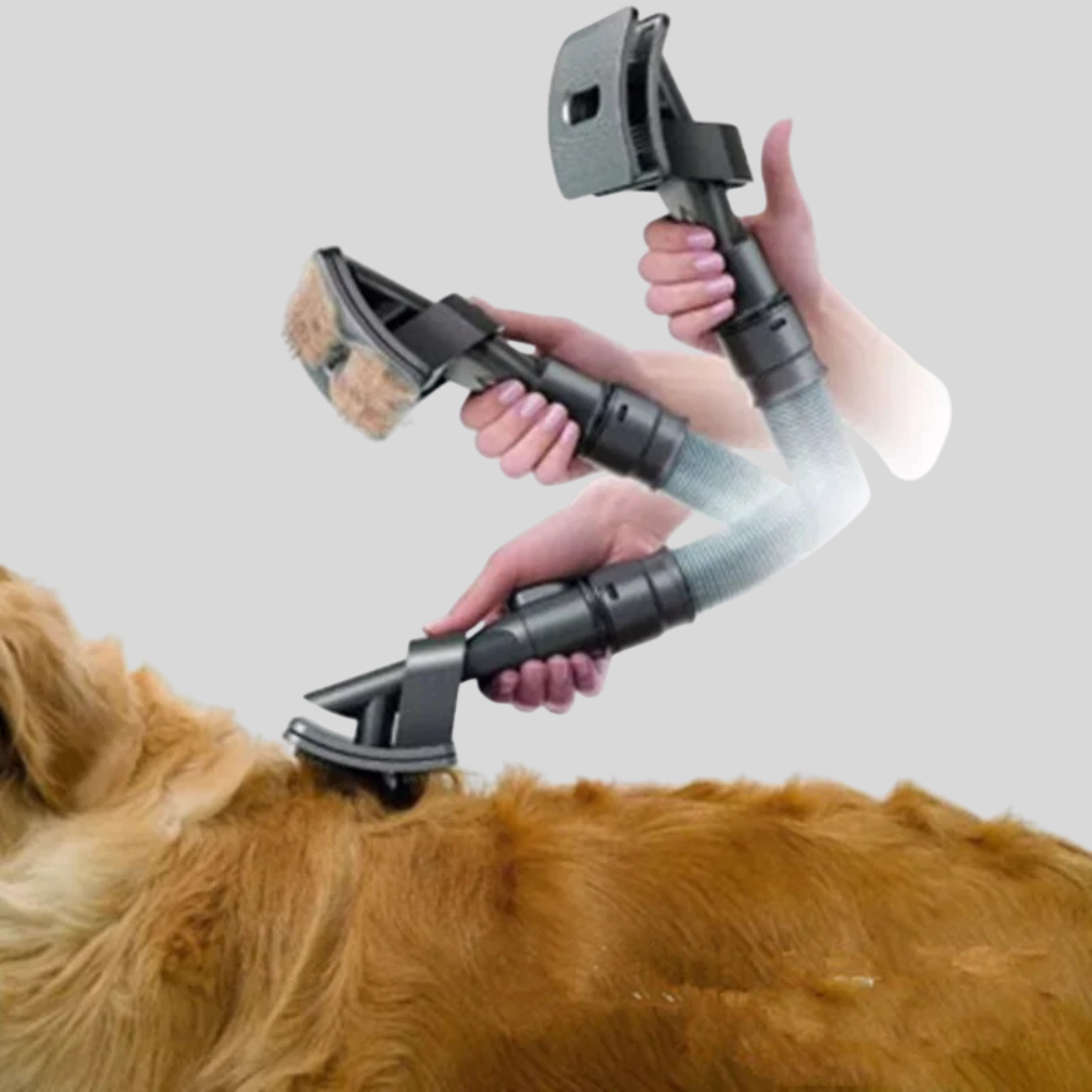 Home cleaning pet vacuum attachment for dog & cat grooming, essential pet supplies