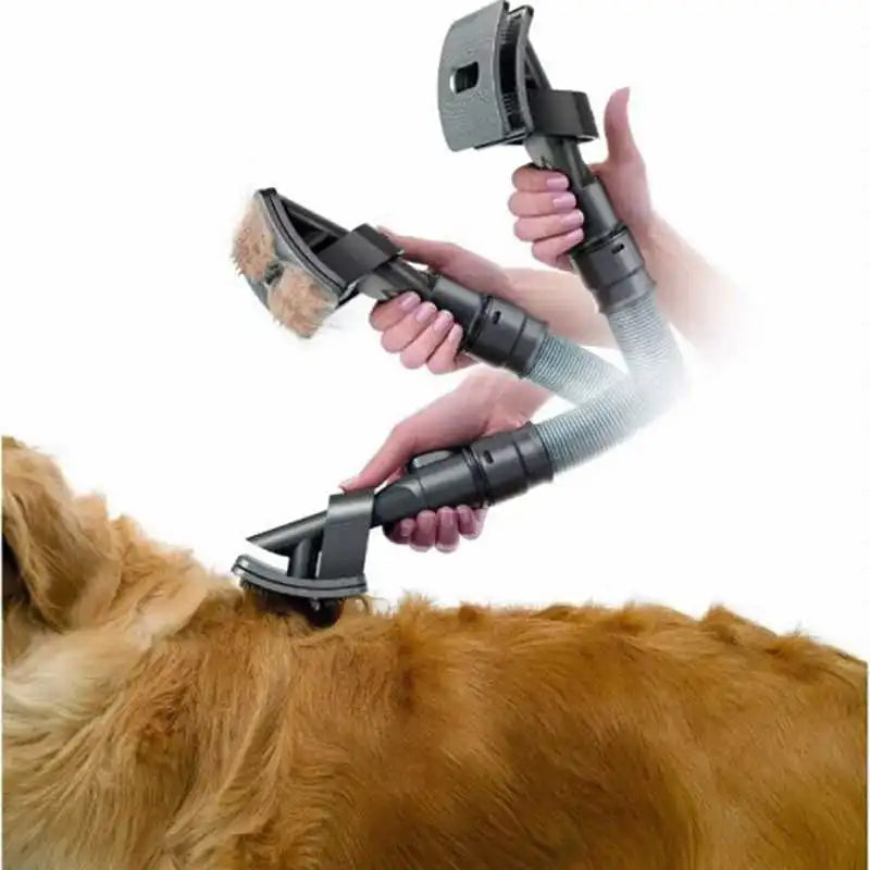 Close-up of a pet hair remover vacuum attachment, ideal for pet care and efficient fur cleaning.