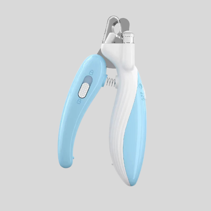 Pet nail clippers for cats & small animals with LED light for safe grooming