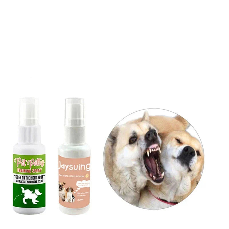 Dog training potty spray, scented for pet housebreaking, essential dog supplies