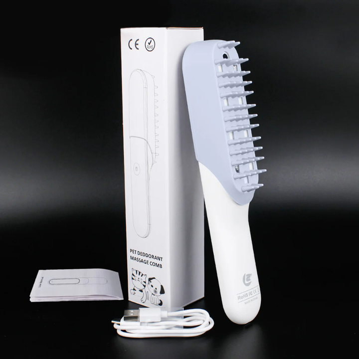 Pet silicone massage grooming brush for gentle shedding and comfortable pet care