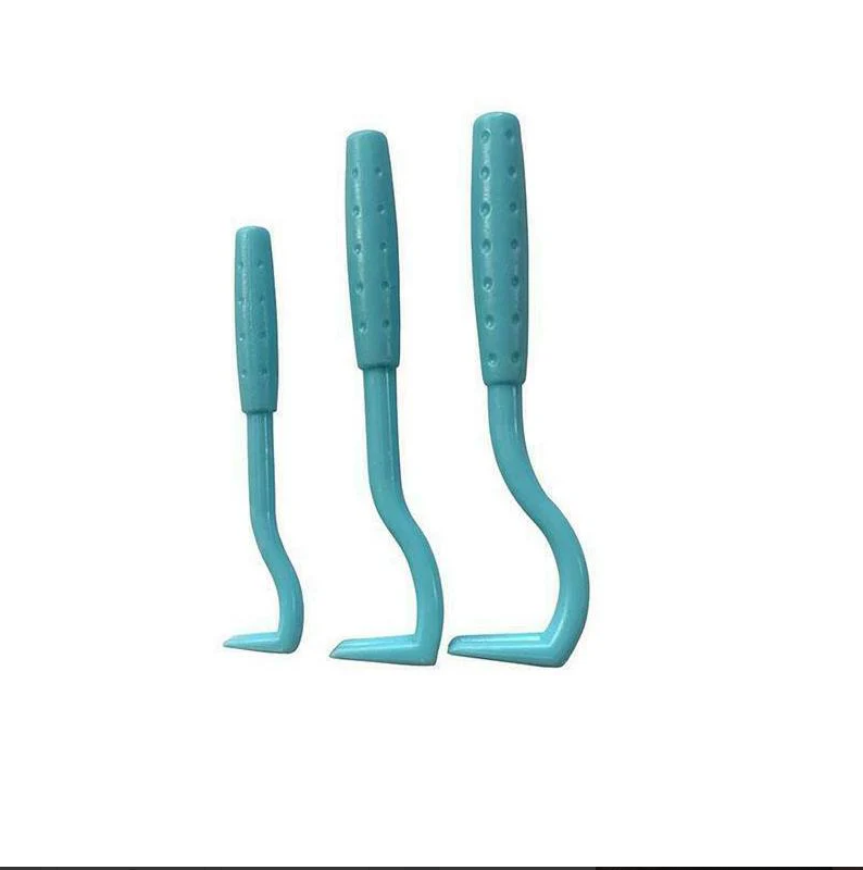 Close-up of pet tick remover hook, small and large sizes for effective tick extraction
