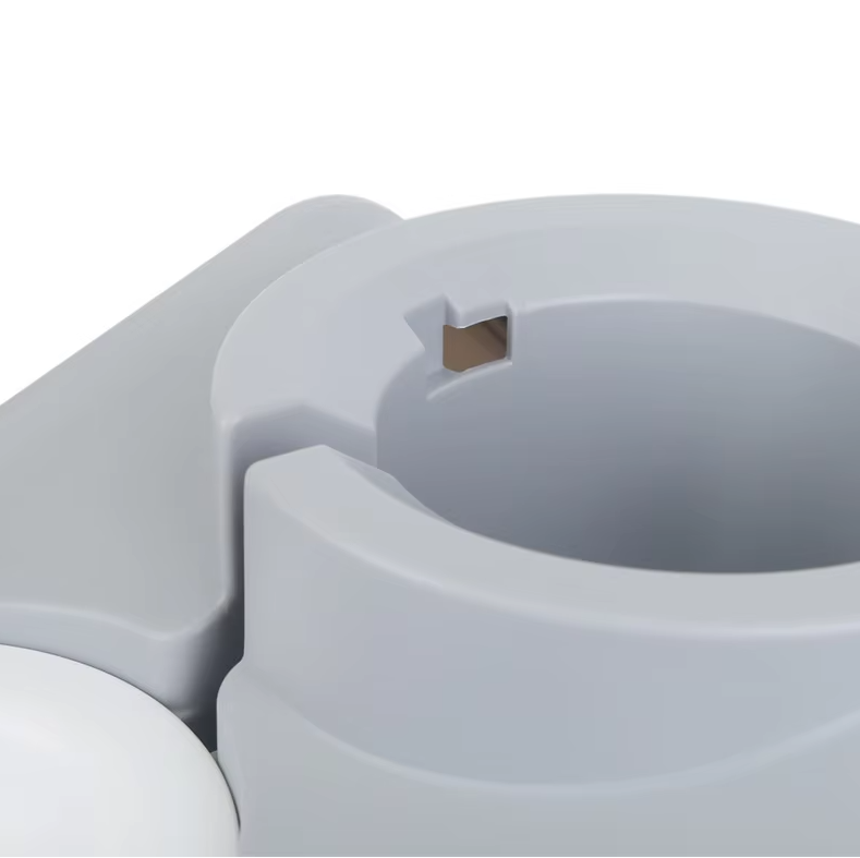Assembly view of the space-saving wall-mounted pet dispenser, easy installation for dog and cat owners