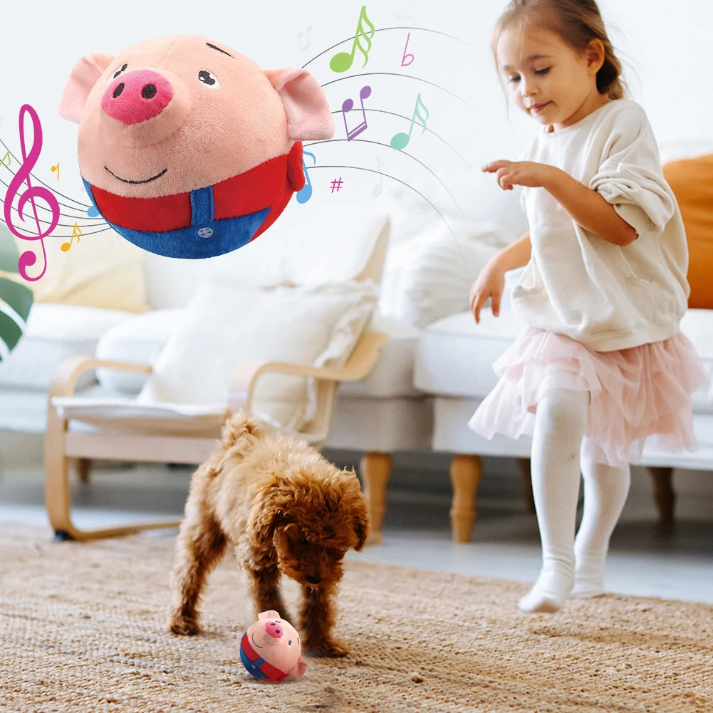 Pet supplies: durable, interactive, pig-shaped dog toy for engaging play.