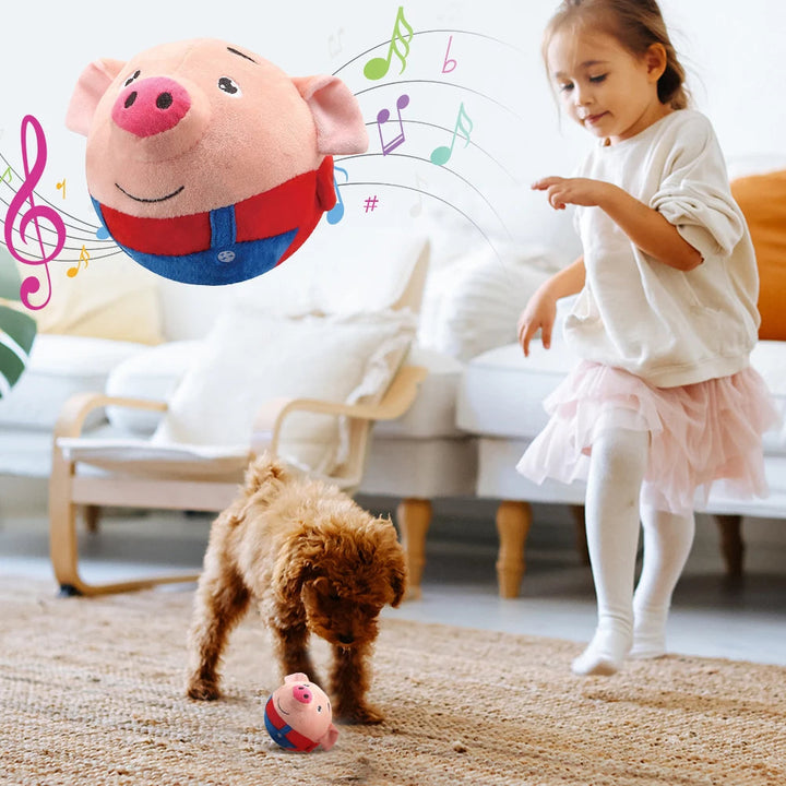 Pet supplies: durable, interactive, pig-shaped dog toy for engaging play.