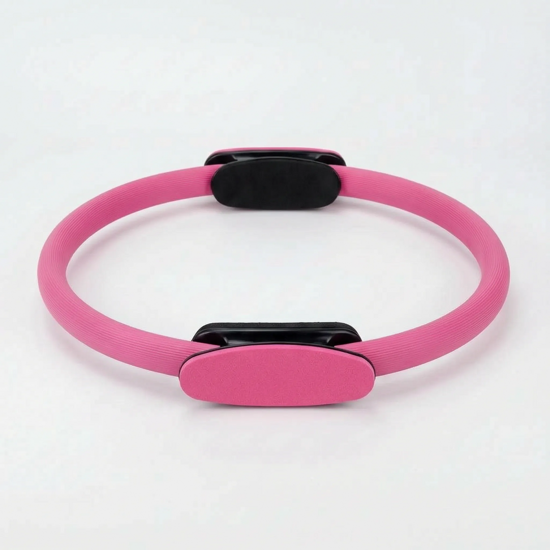 Lightweight Pilates resistance ring, perfect for portable home workouts. Builds strength & tones muscles effectively.