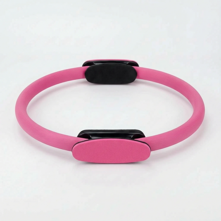 Lightweight Pilates resistance ring, perfect for portable home workouts. Builds strength & tones muscles effectively.