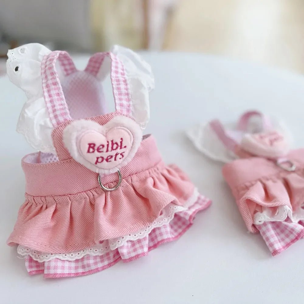 Pink pet harness for dogs featuring adjustable straps for a custom, secure and comfortable fit.
