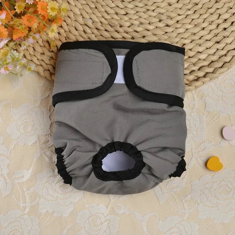 Adjustable cotton blend dog diaper for female incontinence, pet friendly design