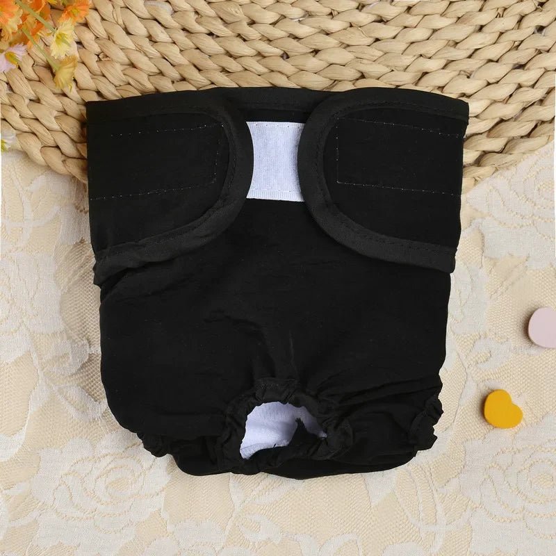 Reusable dog diaper for female dogs, soft cotton blend fabric, durable and washable