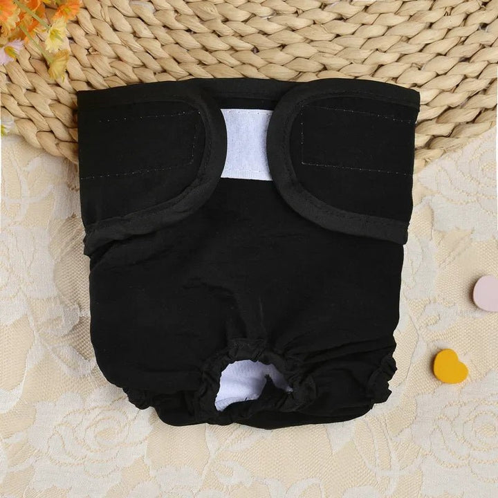 Reusable dog diaper for female dogs, soft cotton blend fabric, durable and washable