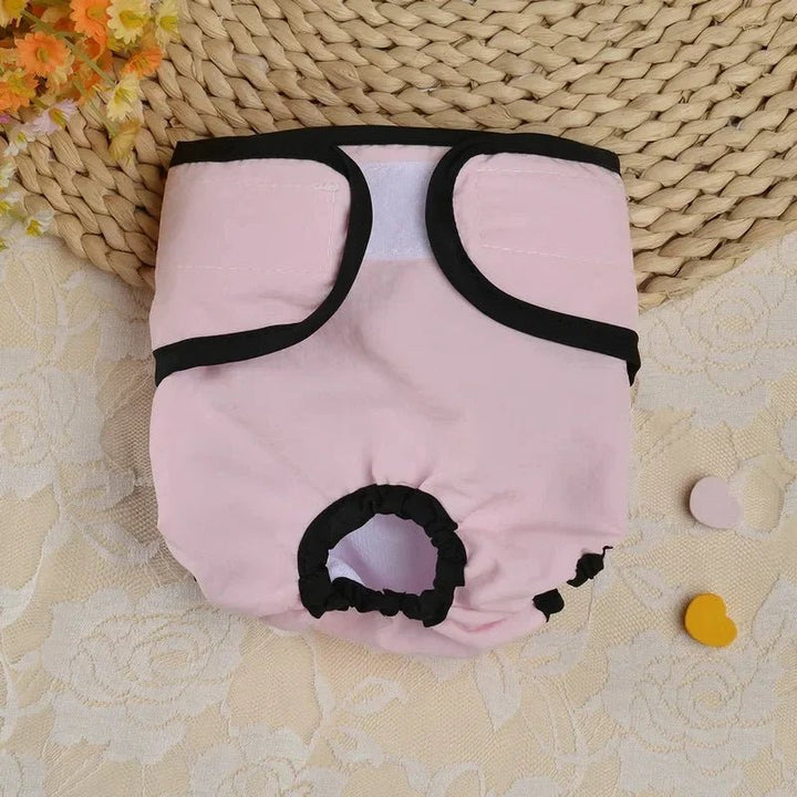Eco-friendly reusable female dog diaper, made from soft cotton blend for pet incontinence