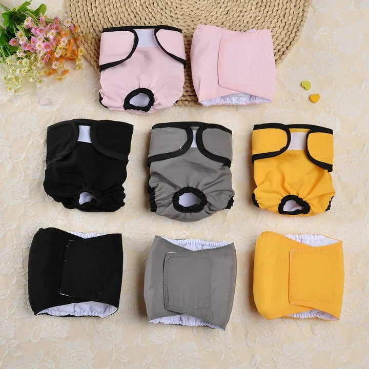 Washable and reusable cotton blend dog diaper, perfect for female dog incontinence