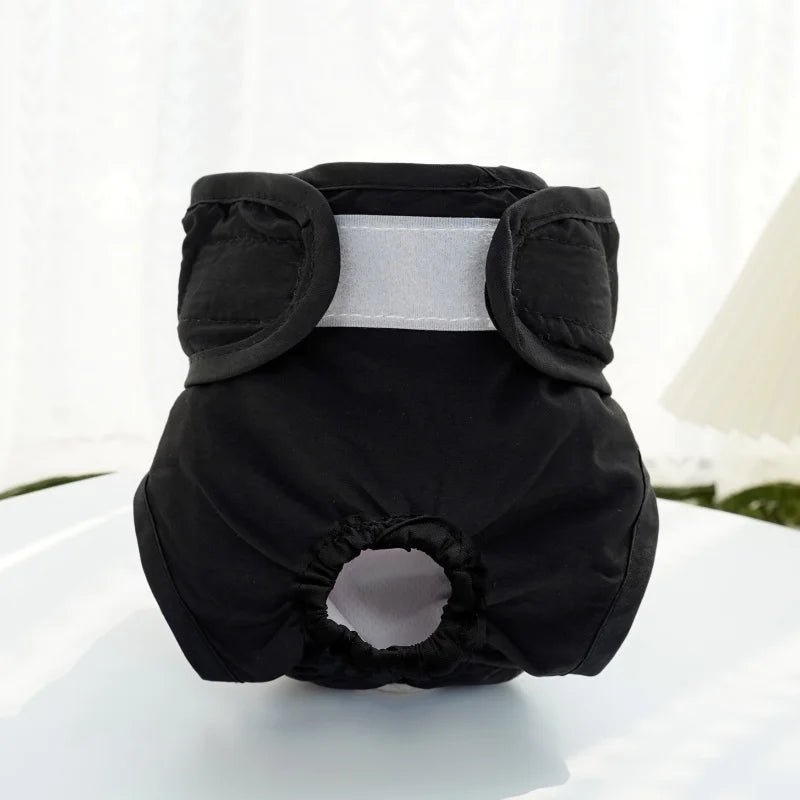 Pink washable female dog diaper with adjustable straps, for pet incontinence and hygiene