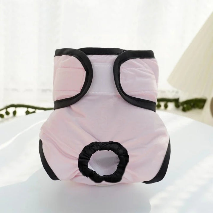 Light blue reusable dog diaper designed for female pets, for effective incontinence management