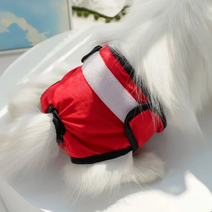 Waterproof pet diaper for female dogs, featuring an elastic waistband for secure fit