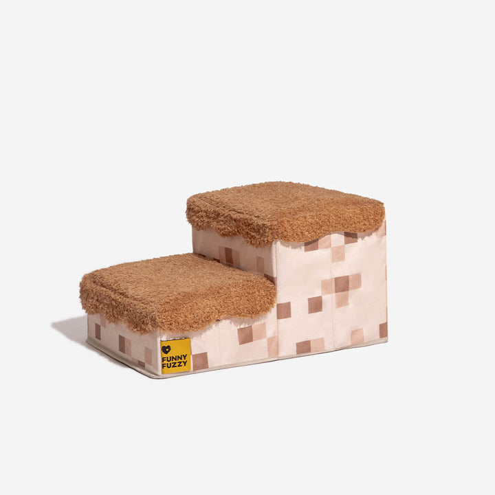 Pixel Dog Steps, 3-tier pet furniture designed for comfort, joint support, and hidden storage