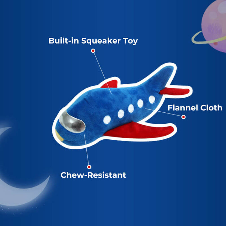 Flannel and rope combined dog toy, durable chew with squeaker for enthusiastic playtime