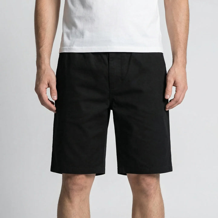 Men's plus size casual shorts for streetwear, comfortable relaxed fit with elastic waist, perfect for summer.