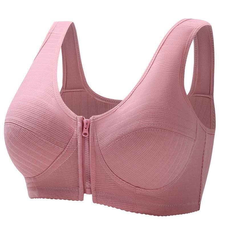 Front closure plus size vest bra, ultimate comfort & smooth seamless support for women.