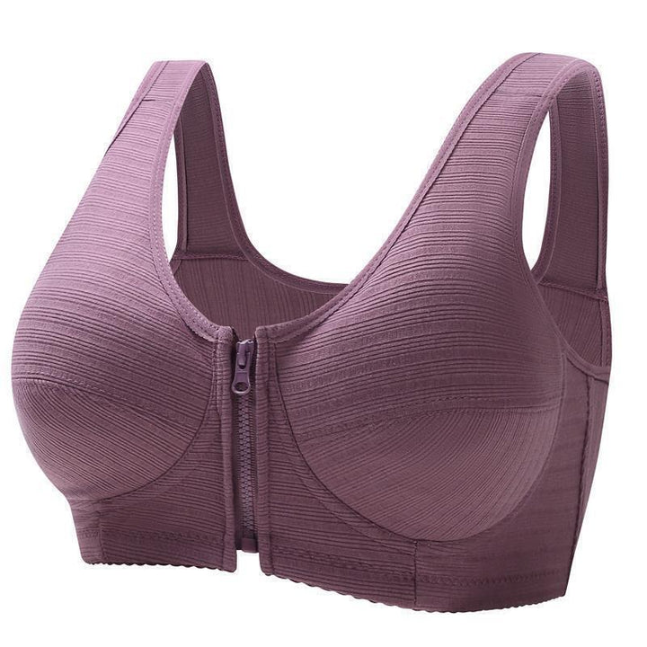 Comfortable plus size vest bra, seamless support & wire-free fit for women's lingerie.
