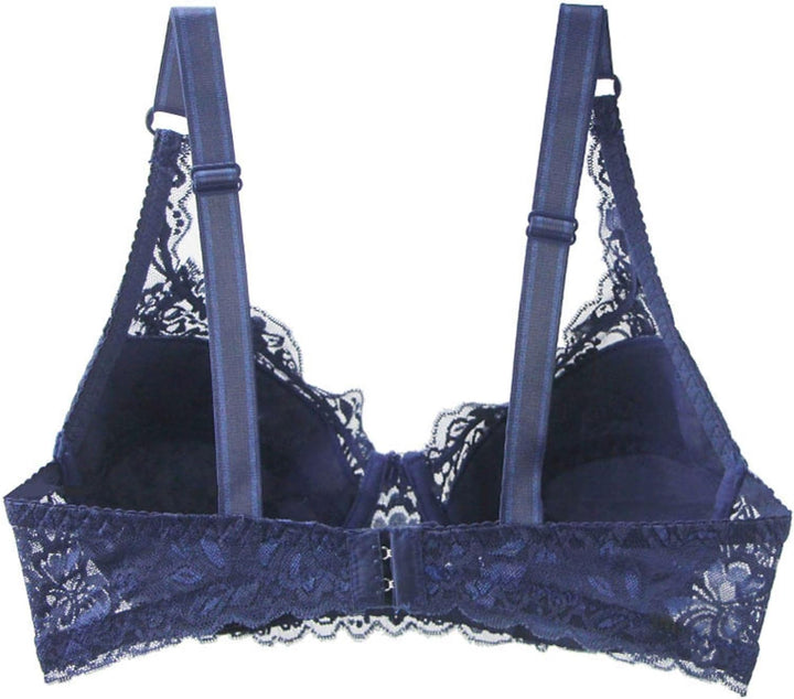 Comfortable & sexy plus size lace push-up bra for women, ideal everyday lingerie with great support.
