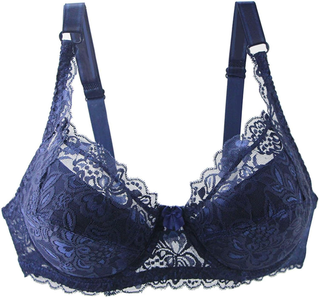 Stylish women's plus size lace push-up bra, designed for maximum lift, comfort, and support.