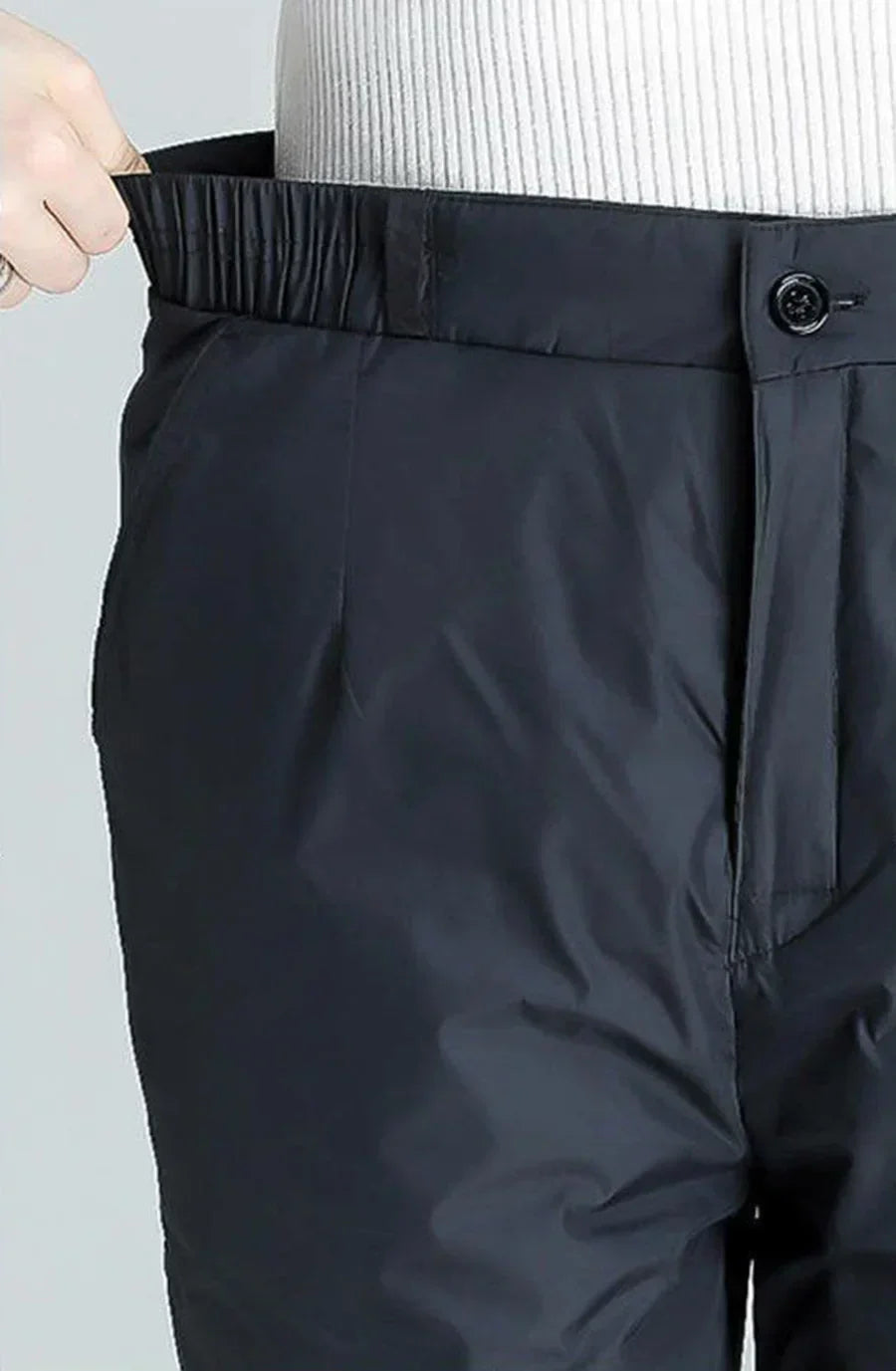 Stylish plus size women's straight leg pants, warm & comfortable for fall/winter casual wear.